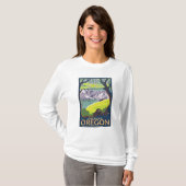 T-shirt Famille de castor - Gresham, Orégon (Devant entier)