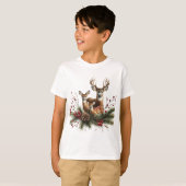 T-shirt Famille de cerfs (Devant entier)