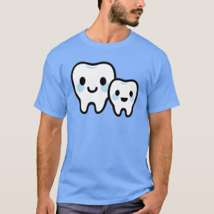 T-shirt Famille de dents mignonne – Design de parent et d'