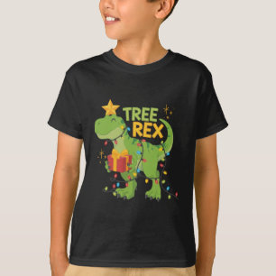 T-shirt Famille de dinosaures Tree Rex Groupe de Noël asso