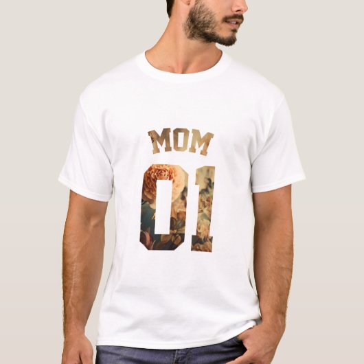 T-shirt Famille de fleurs - maman 01 (Devant)