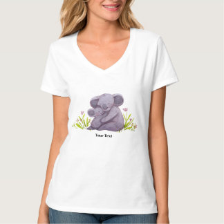 T-shirt Famille de koalas à l'aquarelle