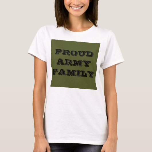 T-shirt Famille de l'armée (Devant)
