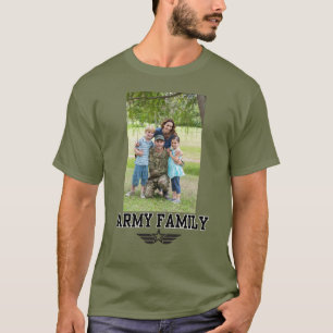 T-shirt Famille de l'armée avec photo