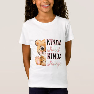 T-Shirt Famille de léopards mignons, tenue amusante pour f