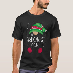 T-shirt Famille de nains malhonnêtes en pyjamas de Noël as