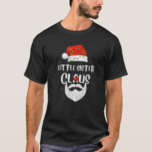 T-shirt Famille de Noël jumelée petite soeur Claus Père