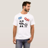 T-shirt Famille de panda de maman du numéro un (Devant entier)