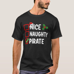 T-shirt Famille de pirates gentils et vilains liste de Noë