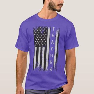 T-shirt Famille de professeur patriotique