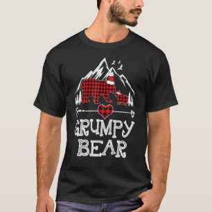 T-shirt Famille de pyjama de jumelage de l'Ours Grumpy Red