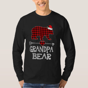 T-shirt Famille de pyjama de jumelage d'ours de grand-père