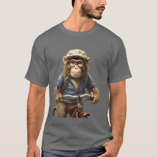T-shirt famille de singes animaux