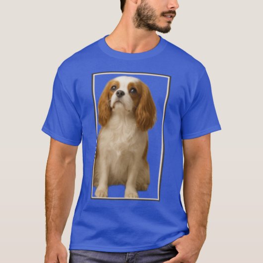 T-shirt Famille de spaniel encadrée (Devant)