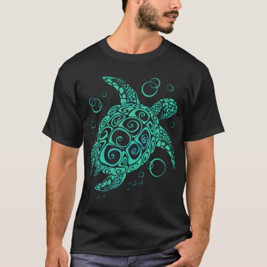 T-shirt Famille de tortue marine (Devant)