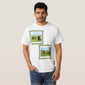 T-shirt Famille de vaches galloway ceinturées, (Devant entier)