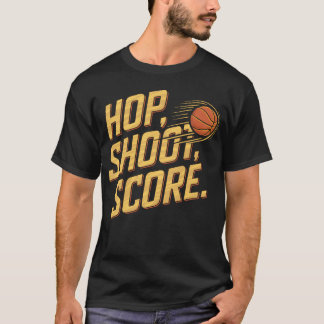 T-shirt Famille des amateurs de basket-ball Hop Shoot Scor