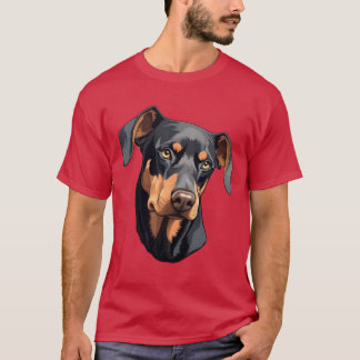 T-shirt Famille Doberman