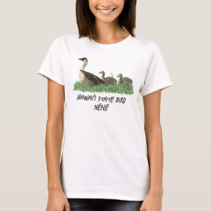 T-shirt Famille d'oies Nene, oiseau de l'État d'Hawaï