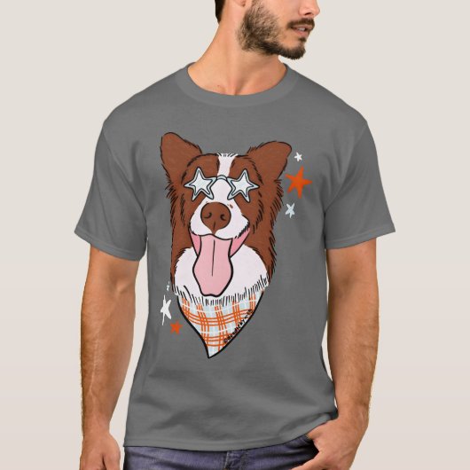 T-shirt Famille drôle Star Dog (Devant)