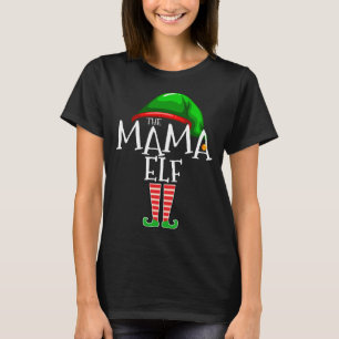 T-shirt Famille Elf Matching Cadeau de Noël Grandma Fu