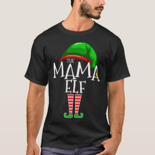 T-shirt Famille Elf Matching Cadeau de Noël Grandma Fu