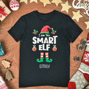 T-shirt Famille elfe intelligente correspondant au nom de 