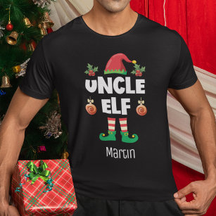 T-shirt Famille elfe oncle correspondant nom de la tenue d