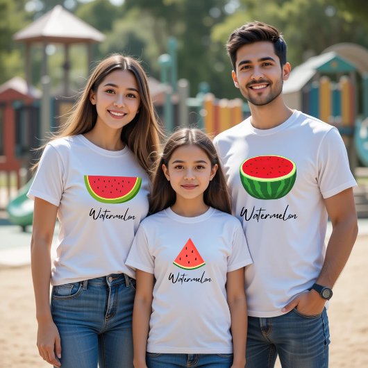 T-shirt famille enfant pastèque