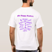 T-shirt Famille fibro (Dos)