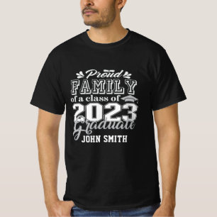 T-shirt FAMILLE Fière d'une classe de 2023 Diplômé Senior