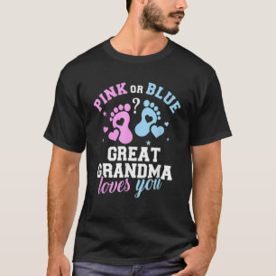 T-shirt Famille Genre Révéler Grand-mère Vous Aimez