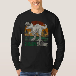 T-shirt Famille Grandpasaurus Rex Grandpa Saurus