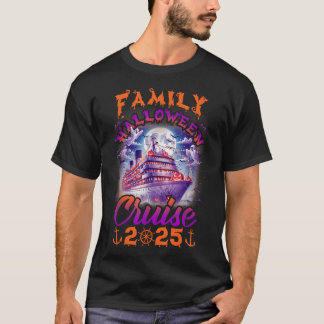 T-shirt Famille Halloween Cruise 2025 Correspondant Famill