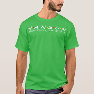 T-shirt Famille Hanson Nom de famille Hanson Nom de famill