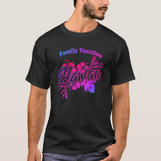 T-shirt Famille Hawaii Vacation 2022 (Devant)