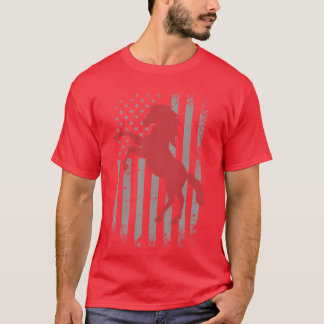 T-shirt Famille Horse USA