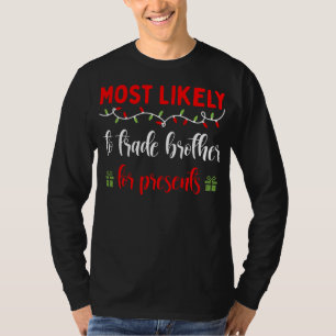 T-shirt Famille jumelage PJ le plus susceptible de trader