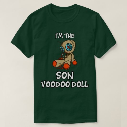 T-shirt Famille jumelée Son Voo Doll Halloween (Design devant)