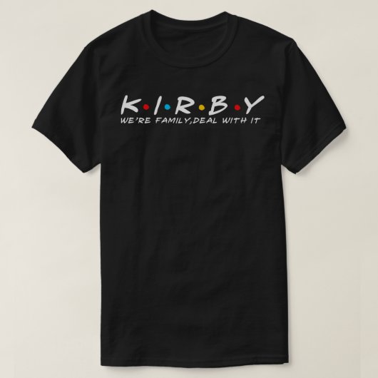 T-shirt Famille Kirby Nom Kirby Nom de famille Kirby Nom (Design devant)