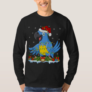 T-shirt Famille Macaw Lover Correspondance Santa Chapeau M