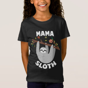 T-Shirt Famille Mama Sloth Matching Pour Menwomen