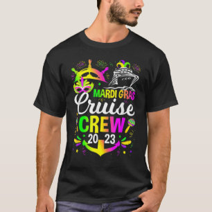 T-shirt Famille Mardi Gras Cruise Crew 2023 Matching Group