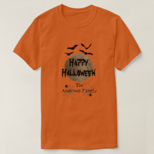 T-shirt Famille Matching Éffrayant Moderne Joyeux Hallowee
