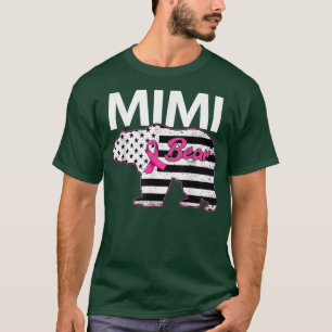 T-shirt Famille Matching Teigne Mimi Ours Cancer du sein D