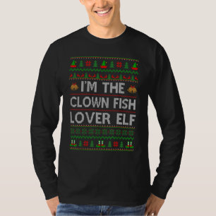 T-shirt Famille Matching Ugly Je suis The Clown Fish Elf C