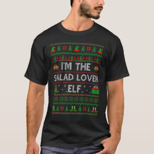 T-shirt Famille Matching Ugly Je suis The Salad Elf Christ