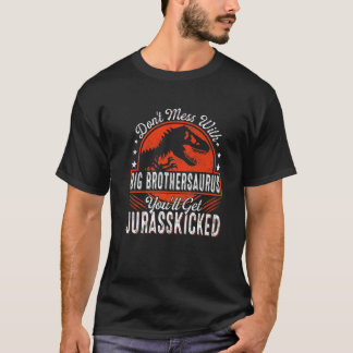 T-shirt Famille Mens Correspondant Big Brother Dinosaures
