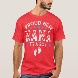 T-shirt Famille Mignonne Genre Révéler Fier Nouveau Nana C