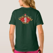 T-shirt Famille Monogramme Gingerbread Girl de Noël (Dos)